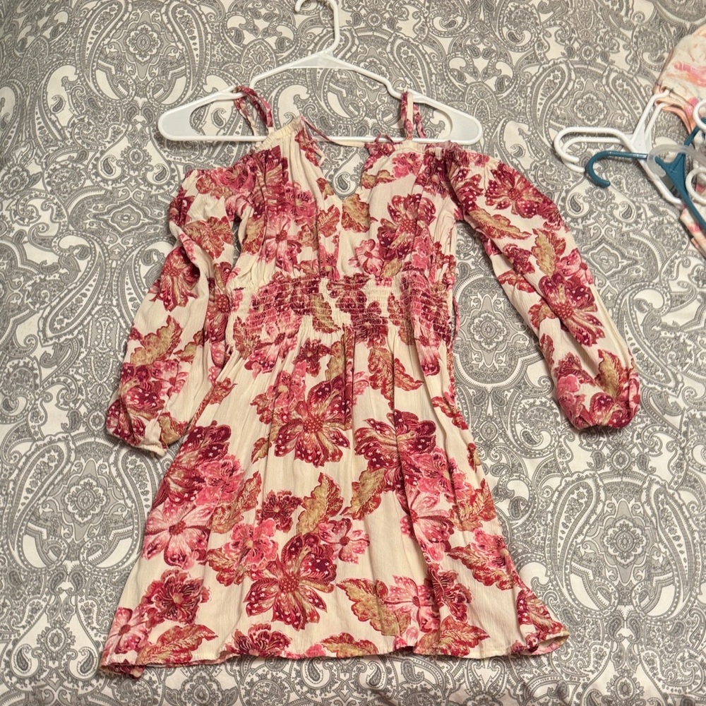 Floral Pink Kids Dress